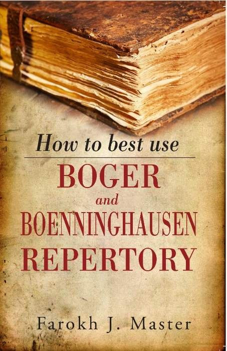 HOMEOPATHY BOOK -HOW TO BEST USE BOGER & BOENNI - BY FAROKH J MASTER