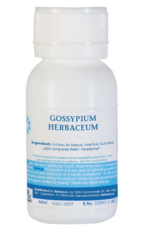 gossypium herbaceum Homeopathic Remedy