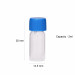 Empty Glass Vials - 2 ml - 1/2 Dram - Blue Color Cap