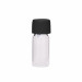 Empty Glass Vials - 2 ml - 1/2 Dram - Black Color Cap